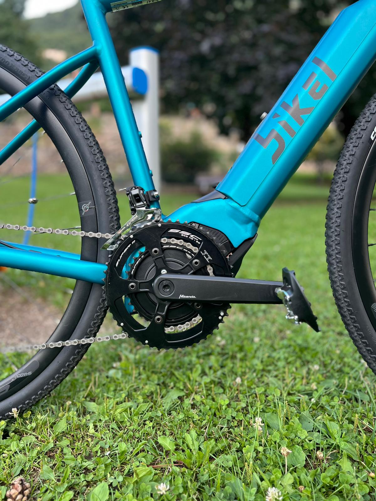 Gravel Bikel ESCAPE taglia L Polini 80Nm 500Wh + 500Wh Blue Reef