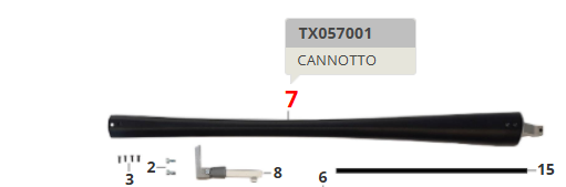 Piantone manubrio /canotto per monopattino elettrico Fantic TX1 e TX2