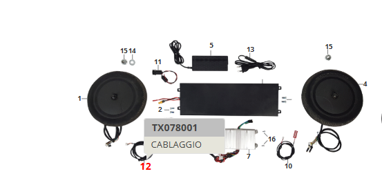 Cavo cablaggio display - centralina per monopattino Fantic TX1 e TX2