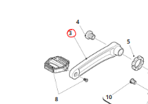 Coppia pedivelle FSA CK 762 WIDER 165MM per e-bike Fantic