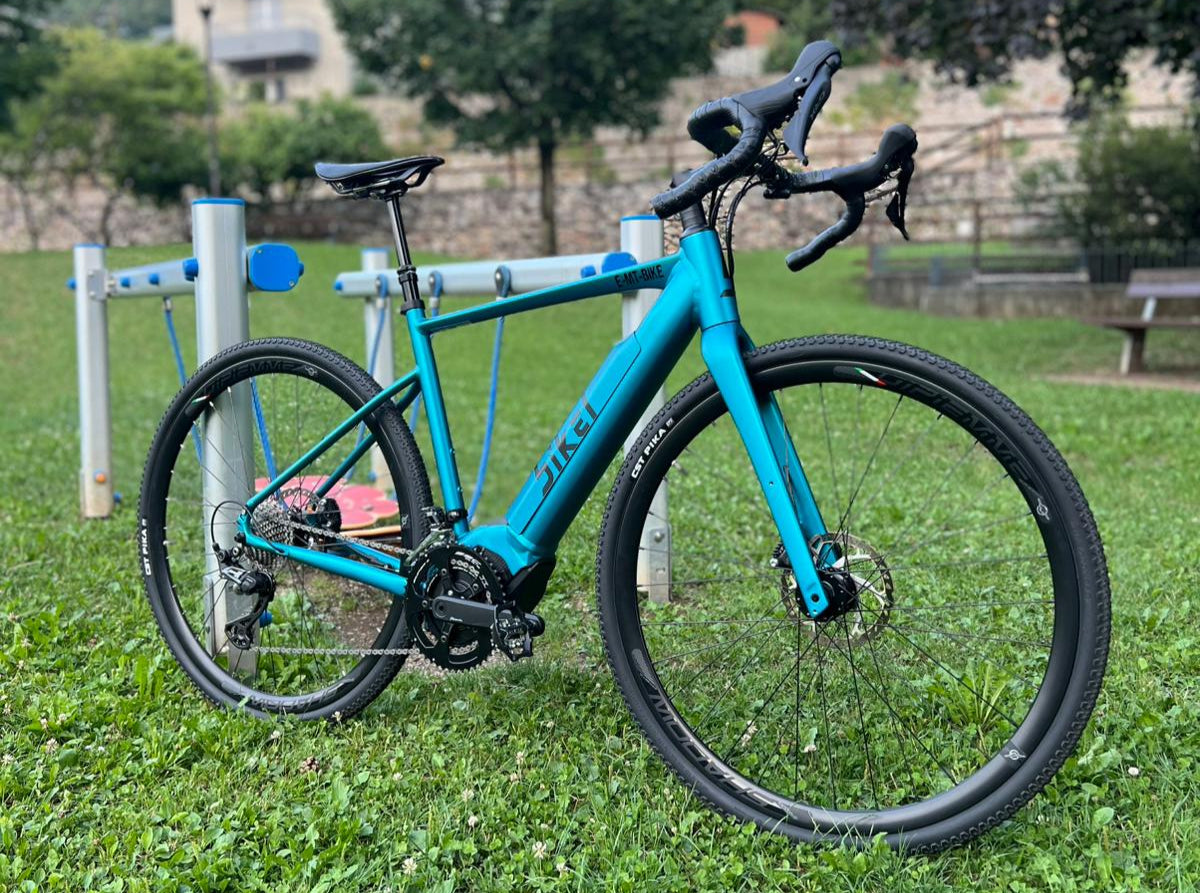 Gravel Bikel ESCAPE taglia L Polini 80Nm 500Wh + 500Wh Blue Reef