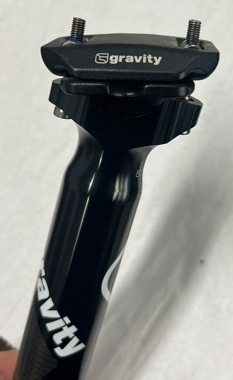 Tubo sella GRAVITY in alluminio 31,6x350mm anodizzato nero
