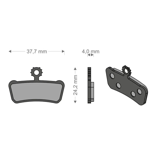 Pastiglie Organiche per Impianto XO-ELIXIR TRAIL/RSC/R/T AVID/SRAM