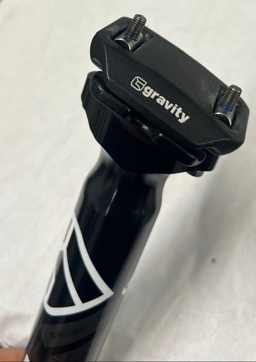 Tubo sella GRAVITY in alluminio 31,6x350mm anodizzato nero