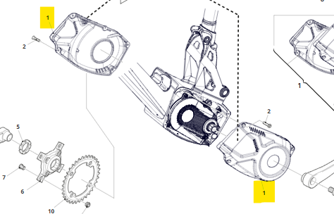 Carter motore SX + DX per Fantic XF1 Enduro 160 MY20