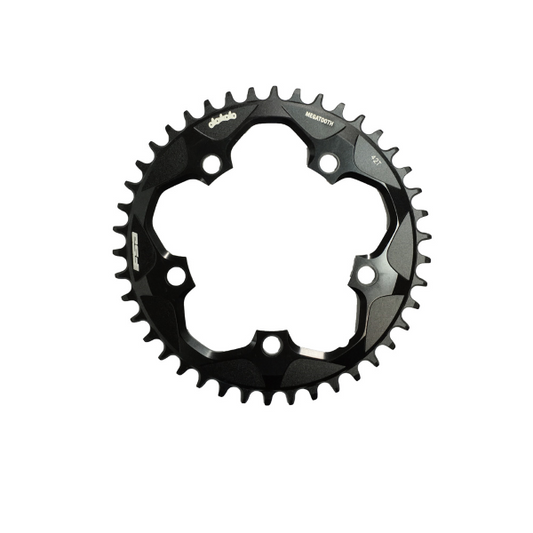 CORONA MEGATOOTH BCD 110 MM 5-FORI 1 X 11V - 38 DENTI, NERO, WA606