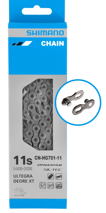 Catena Shimano CN-HG701 11 velocità 116 maglia con Quick-Link