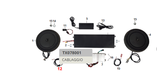 Cavo cablaggio display - centralina per monopattino Fantic TX1 e TX2