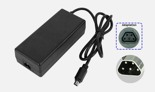 Caricabatterie per e-bike da 36V 2A con connettore trapezoidale (comp. Torpado Era)