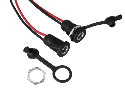 Connettore/presa DC cilindrica 5,5×2,1 mm a fissaggio su pannello