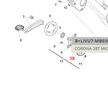 CORONA-38T-MICHE BCD 104 com anche con e-bike Fantic Living Easy