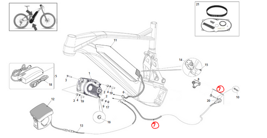 Sensore di velocità per e-bike Fantic dal modello MY21 motore Brose S MAG