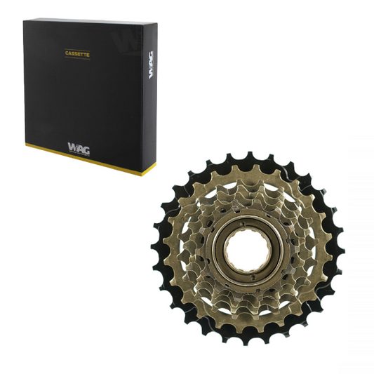 Ruota libera a filetto WAG 6V - 14-28 marrone nero