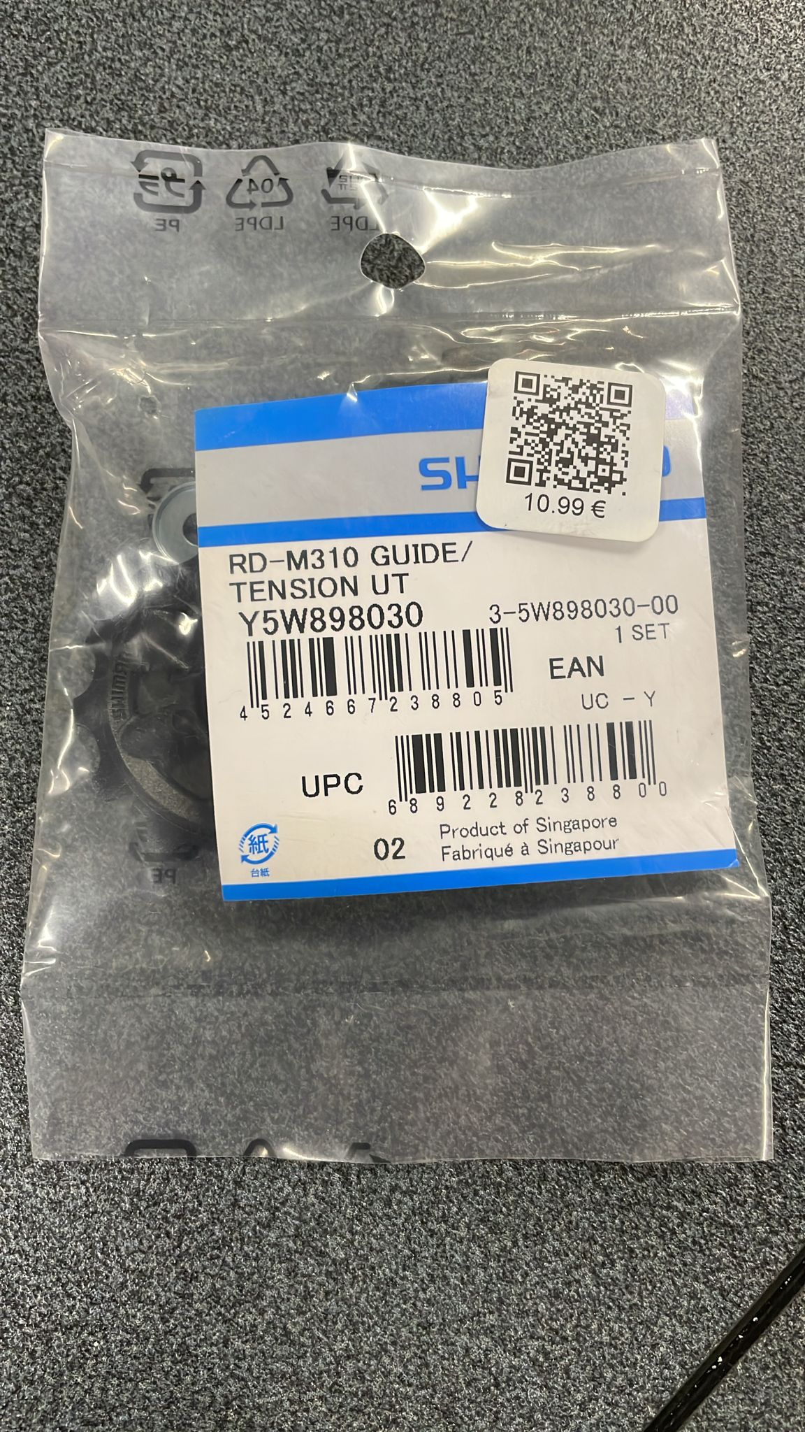 Kit pulegge Shimano RD-3410 nere