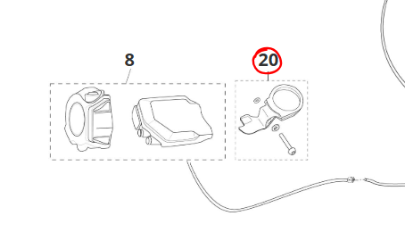 Staffa supporto cruscotto INTERFACE-X Yamaha