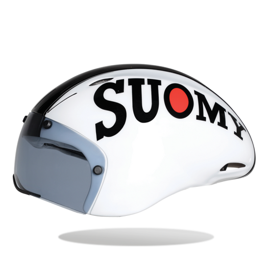 Casco cronometro/triathlon SUOMY GT-RS bianco/nero taglia unica